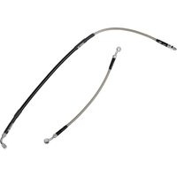 B05-2-012/P - Moose Racing Stainless Steel Braided Brake Hose For Beta RR 125 LC 2017 Rear