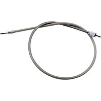 Image of 66-0131 - Motion Pro Armor Coat Braided Stainless Steel Speedometer Cable For Harley Davidson FLHS 1340 1987-1994 - Chrome