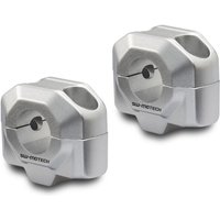 Image of LEH000392200120S - SW Motech 22mm Handlebar Risers 20.0 mm (7/8") - Silver