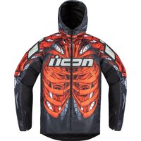 Icon Airform Manikr Jacket - Black/Dark Grey/Light Grey/Red/White