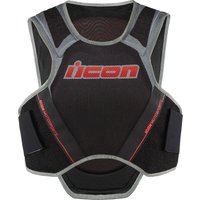 Icon Field Armor Softcore Vest - Black/Grey/Red