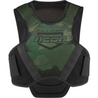 Icon Field Armor Softcore Vest - Black/Green