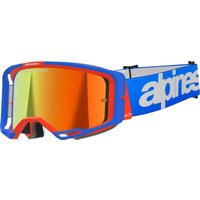 Image of 5101325-7303 - Alpinestars Vision 8 Wordmark Goggles - Blue/Orange