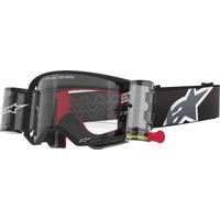Image of 5100425-1518 - Alpinestars Supertech Corp Roll-Off Goggles - Black/Grey