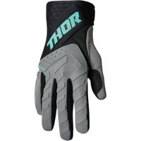 3330-6828 - Thor Spectrum Gloves Large - Black/Grey/Mint