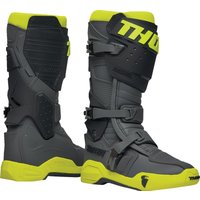 3410-2746 - Thor Radial MX Boots Adult 7.5 - Fluorescent Yellow/Grey