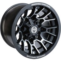 24MO128110GBMF4 - Moose Racing 24X Wheel For Kawasaki KVF650 I 4X4 2006-2013 Rear 12x8" - Black