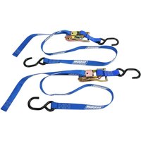 Image of 3920-0299 - Moose Racing Heavy Duty Ratchet Tie Down Straps Set (183cm) - Blue