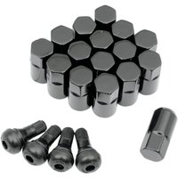 SP300MO206B - Moose Racing ATV/UTV Wheel Lugnuts For Kawasaki KAF 620 2X4 2001-2008 16 Pack - Black