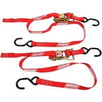 Image of 3920-0298 - Moose Racing Heavy Duty Ratchet Tie Down Straps Set (183cm) - Red