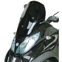 BP010SPFG - Bullster Windshield/Windscreen For Piaggio MP3 300 I.E. 2010-2016 51 cm (20") - Grey Smoke