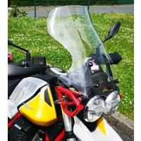 BG012HPIN - Bullster Windshield/Windscreen For Moto Guzzi V85 850 TT 2019-2024 57 cm (22-1/2") - Clear