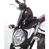 Image of BS118SVFN - Bullster Windshield/Windscreen For Suzuki SFV 650 2009-2015 25 cm (9-7/8") - Black Smoke