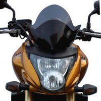 Image of BH131SVFN - Bullster Windshield/Windscreen For Honda CB600F 2007-2010 25 cm (9-7/8") - Black Smoke