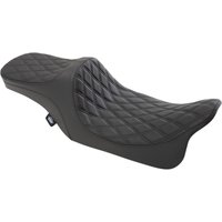 0801-1308 - Drag Specialties Predator III 2 Up Seat For Harley Davidson FLHR 1340 1997-1998 - Black