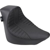 0802-1150 - Drag Specialties EZ-On Solo Seat For Harley Davidson FLDE 1750 2018-2020 Scorpion Stitched - Black