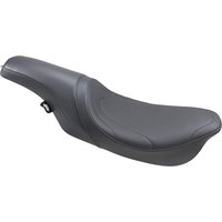 Image of 0801-0214 - Drag Specialties Predator Mild Stitched Seat For Harley Davidson FLHR 1340 1997-1998 - Black