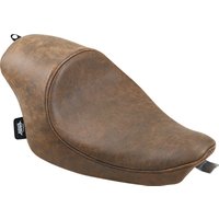 Image of 0804-0747 - Drag Specialties 3/4 Solo Seat For Harley Davidson XL 1200 C 2004-2020 Distressed - Brown