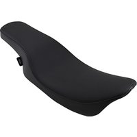 Image of 0801-0442 - Drag Specialties Spoon-Style 2 Up Plain Seat For Harley Davidson FLHR 1340 1997-1998 - Black