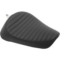 0804-0615 - Drag Specialties Front Solo Vinyl Seat For Harley Davidson XL 1200 C 1996-2003 Classic Stitch - Black