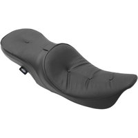 Image of 0801-1105 - Drag Specialties Low Profile Pillow Touring Seat For Harley Davidson FLHR 1340 1997-1998 - Black