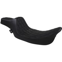 Image of 08011369 - Drag Specialties Extended Reach Predator III Black Stitching Seat For Harley Davidson FLHR 1340 1997-1998 - Black