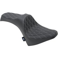 Image of 0810-2120 - Drag Specialties Predator III Seat For Indian Scout 60 2016-2022 Double Diamond - Black/Silver