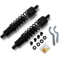 Image of C16-0168NUAB - Drag Specialties Premium Ride-Height Adjustable Shocks For Harley Davidson FXLR1340 1987-1994 Rear 342.90 mm (13.50") - Black