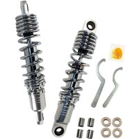 C16-0167NUA - Drag Specialties Premium Ride-Height Adjustable Shocks For Harley Davidson FXLR1340 1987-1994 Rear 318.00 mm (12.50") - Black/Chrome