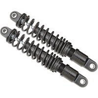 C16-0162AB - Drag Specialties Premium Ride-Height Adjustable Shocks For Harley Davidson FLHR 1340 1994-1998 Rear 305.00 mm (12.00") - Black