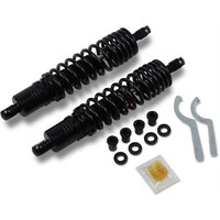 C16-0167NUHB - Drag Specialties Premium Ride-Height Adjustable Shocks For Harley Davidson FXLR 1340 1987-1994 Rear 318.00 mm (12.50") - Black