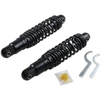 C16-0162HB - Drag Specialties Premium Ride-Height Adjustable Shocks For Harley Davidson FLHR 1340 1994-1998 Rear 305.00 mm (12.00") - Black