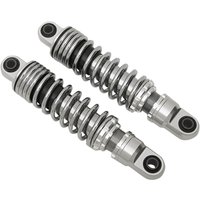 Image of C16-0155A - Drag Specialties Premium Ride-Height Adjustable Shocks For Harley Davidson FXD 1340 1995-1998 Rear 279.40 mm (11.00") - Black/Chrome