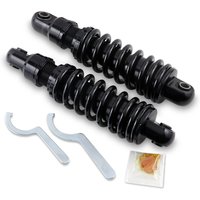 Image of C16-0148B - Drag Specialties Premium 10.5" Shocks For Harley Davidson FXD 1340 1995-1998 Rear 267.00 mm (10.50") - Black