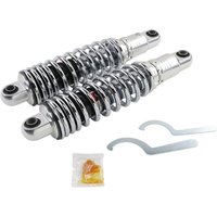 Image of C16-0154H - Drag Specialties Premium Ride-Height Adjustable Shocks For Harley Davidson XL 1200 C 2004-2020 Rear 330.00 mm (13.00") - Black/Chrome