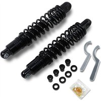 Image of C16-0167NUAB - Drag Specialties Premium Ride-Height Adjustable Shocks For Harley Davidson FXLR1340 1987-1994 Rear 318.00 mm (12.50") - Black