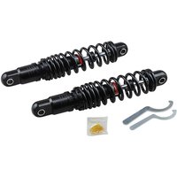 C16-0163HB - Drag Specialties Premium Ride-Height Adjustable Shocks For Harley Davidson FLHR 1340 1994-1998 Rear 330.00 mm (13.00") - Black
