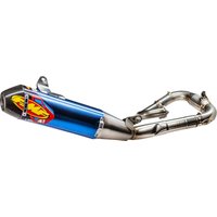 044478 - FMF Factory 4.1 RCT Titanium Exhaust System For Yamaha WRF450 2024 - Blue