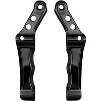 Image of SM-HDRBM11.5DDB - Speed Merchant Radial Front Brake Caliper Mounts For Harley Davidson FLD 1690 2012-2013 Left Or Right - Black