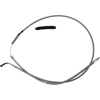102-30-10072-8 - Barnett Stainless Steel Clutch Cable For Harley Davidson FLTRXSE 1977 2023-2024 +20.3 cm (8") - Silver