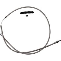 102-30-10067-6 - Barnett Stainless Steel Clutch Cable For Harley Davidson FLHR 1750 2021-2022 +15.2 cm (6") - Silver