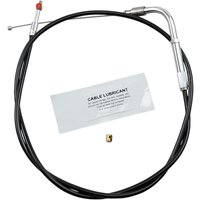 101-30-30048 - Barnett Vinyl Throttle/Idle Cable For Harley Davidson FLSTC1584 2009-2011 86.5 cm (34") - Black
