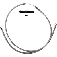 102-30-10063-6 - Barnett Stainless Steel Clutch Cable For Harley Davidson FLDE 1750 2018-2020 +15.2 cm (6") - Silver
