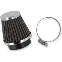 12-55752 - Emgo Clamp On Pod Air Filter For Honda CB 400 A 1979 - Black/Chrome