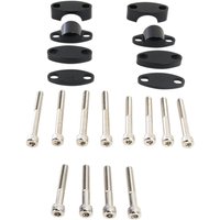 Image of 23-09381 - Emgo Aluminium Handlebar Riser Kit 25.4 mm (1") - Black