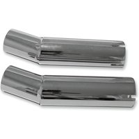 80-03255 - Emgo Silencer Adapters For Triumph Bonneville 650 T120 1963-1970 - Chrome