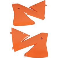 KT03066#127 - UFO Radiator Scoops For KTM EXC125 2001-2002 - KTM Orange