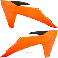 KT05011#FFLU - UFO Radiator Scoops For KTM EXC150 TBI 2024-2025 - Fluorescent Orange
