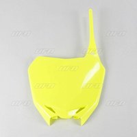 SU04919#DFLU - UFO Front Number Board For Suzuki RMZ250 2010-2025 - Fluorescent Yellow
