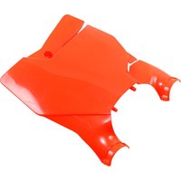 KT04080#FFLU - UFO Stadium Front Number Board With Fork Guards For KTM SX125 2016-2022 - Fluorescent Orange